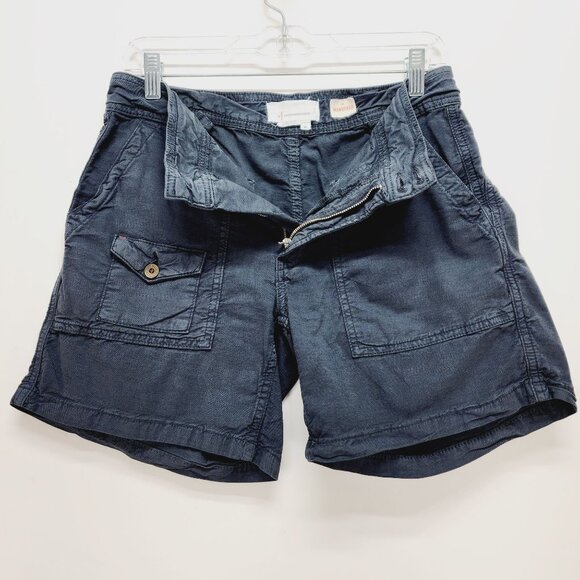 Anthropologie The Wanderer cargo Shorts Womens mid rise Size 27   Grey - Picture 6 of 10